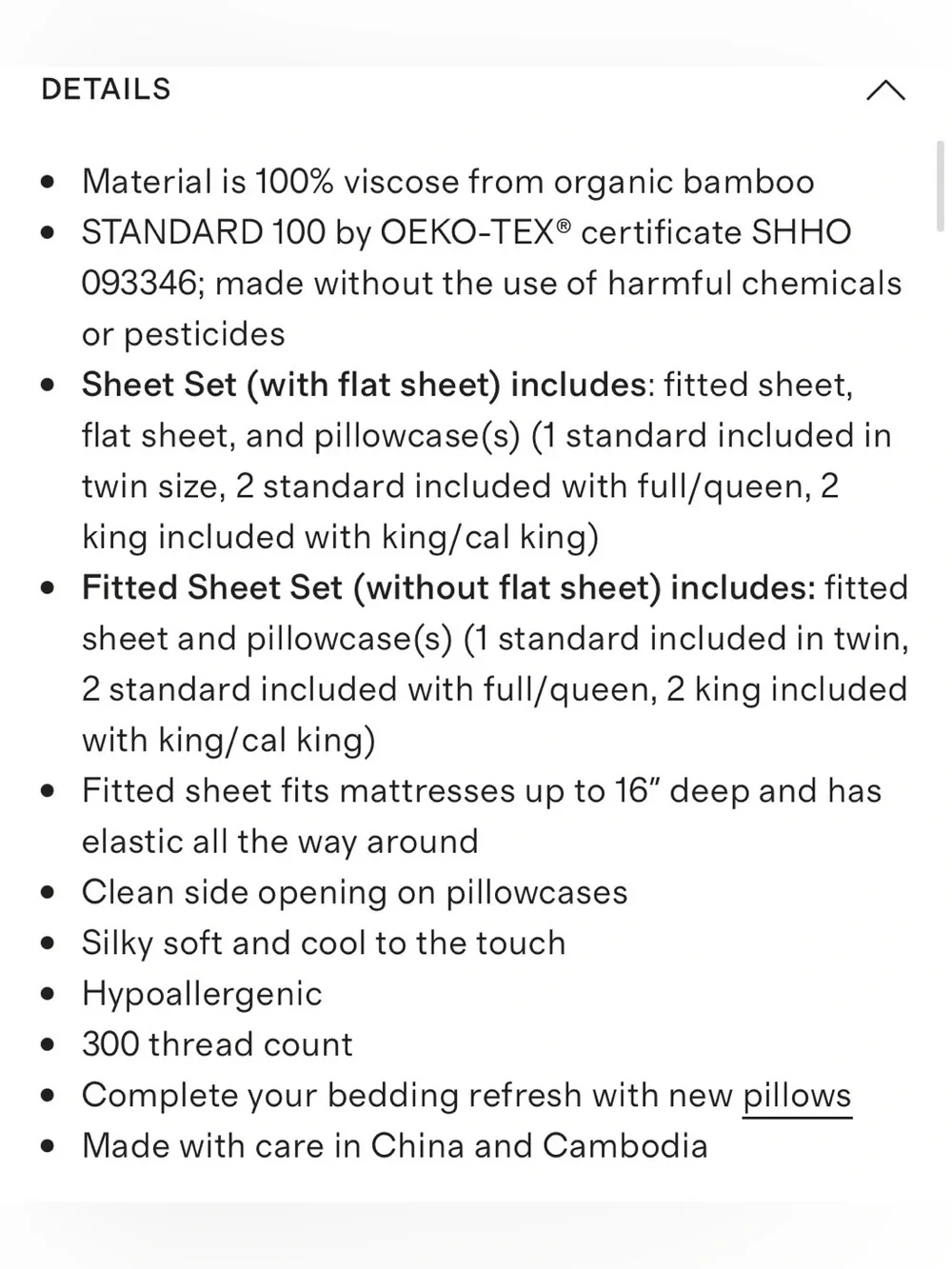 NWOT Quince Bamboo Sheet Set, Twin (Light Gray)